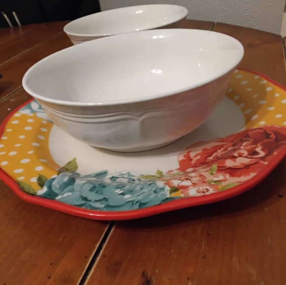 The Pioneer Woman Stoneware Dinner Plate - Blossom Jubilee/Yellow - Picture 4 of 6